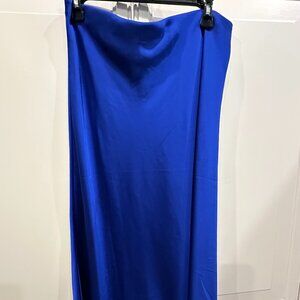 J. Crew Gwyneth Slip Skirt in Bright Blue